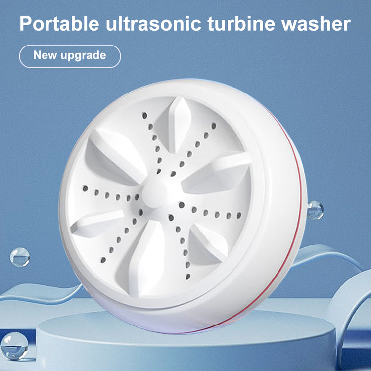 Portable Bucciato Mini Washing Machine with compact turbine design, ideal for small loads and travel use.