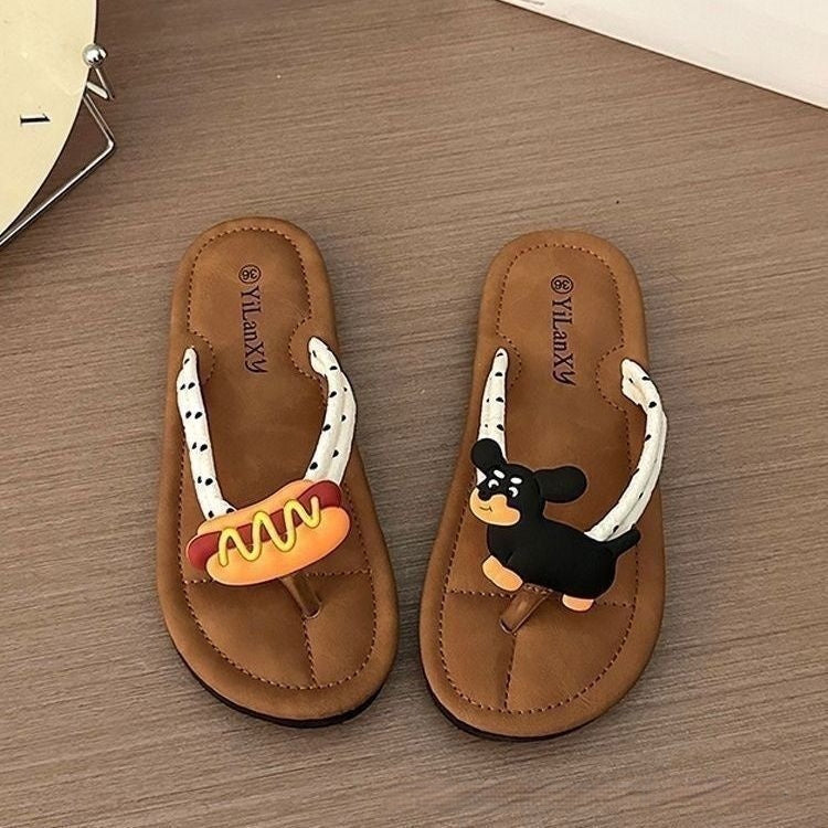 Niedliche, rutschfeste Flip-Flops im Fischgrätmuster für den Sommer – perfekt für Instagram und andere Outdoor-Aktivitäten. Modische Strandpantoffeln mit weicher Sohle.