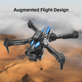 Foldable Bucciato C10 Black drone with three cameras, aerial camera drone with compact design for aerial photography and videos.