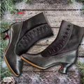 Pointed-toe Horseshoe-heel Mid-heel Women's Boots