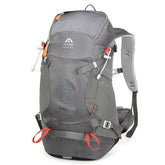 Durable 32L hiking backpack with large capacity, featuring multiple compartments and adjustable straps for outdoor adventures.