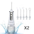 Portable electric water flossing machine by Bucciato, compact device with water reservoir and nozzle for oral hygiene.