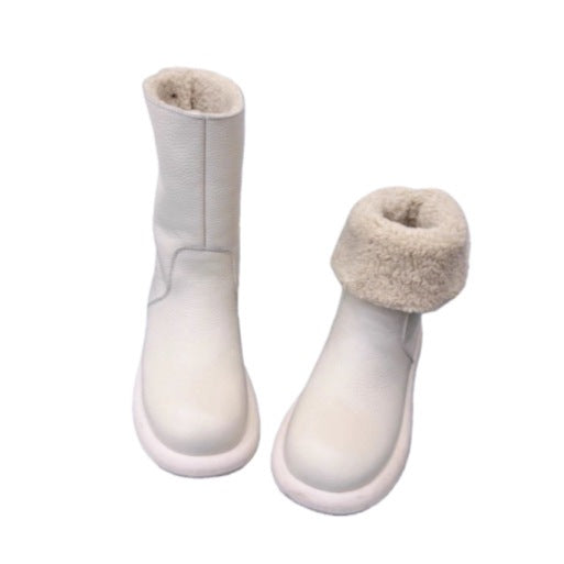 Stilvolle Damen-Schneestiefel mit rutschfester, dicker Sohle