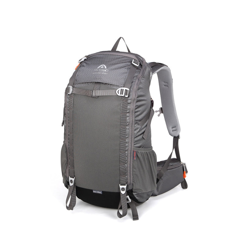 Outdoor sports and travel backpack by Bucciato, featuring multiple compartments, adjustable straps, and durable materials for outdoor adventures.