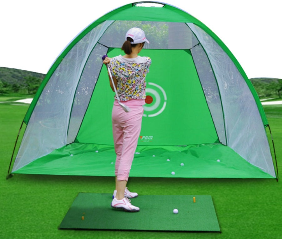 Golf-Übungsnetzzelt, Golf-Abschlagkäfig, Garten- und Rasen-Übungszelt, Golf-Trainingsausrüstung, Netzgewebe für den Außenbereich