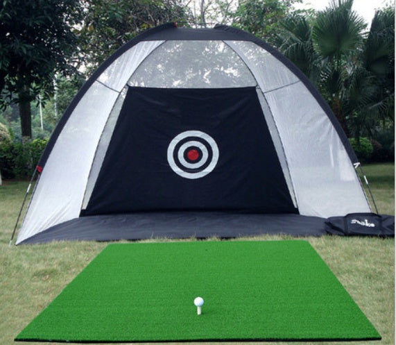 Golf-Übungsnetzzelt, Golf-Abschlagkäfig, Garten- und Rasen-Übungszelt, Golf-Trainingsausrüstung, Netzgewebe für den Außenbereich