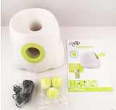 Interactive dog ball launcher from Bucciato, designed for pet play and training with automatic ball launching functionality.