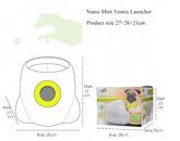 Automatic dog ball launcher by Bucciato, interactive pet toy for training and exercise with a ball in motion.