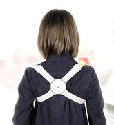 Adjustable smart back posture corrector by Bucciato, designed to improve spine alignment and support posture.