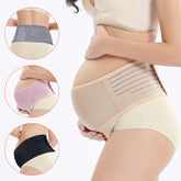 Mid-pregnancy abdominal support belt in soft, breathable fabric designed for comfort and gentle support during pregnancy.