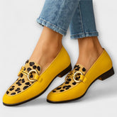 Autumn strap low-cut chunky heel leather shoes with small heel and stylish design, perfect for casual or dressy outfits.