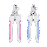 Pet nail clippers from Bucciato, stainless steel grooming tool for trimming pet nails, with ergonomic handle and safety guard.
