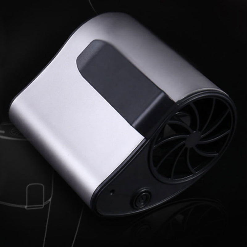 Die zweite Generation eines tragbaren Taillenventilators zur Kühlung der Taille, der mobil getragen werden kann.