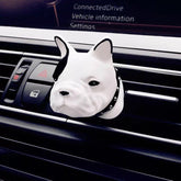 Fadou car air outlet perfume clip by Bucciato, a stylish car air freshener attached to an air vent for a fresh scent.