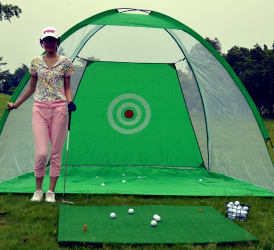 Golf-Übungsnetzzelt, Golf-Abschlagkäfig, Garten- und Rasen-Übungszelt, Golf-Trainingsausrüstung, Netzgewebe für den Außenbereich