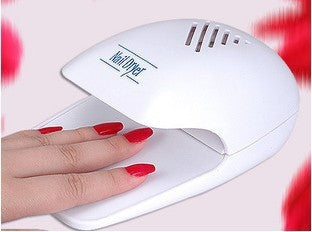 Portable UV LED mini nail dryer by Bucciato, compact device for quick and efficient nail drying at home or on the go.