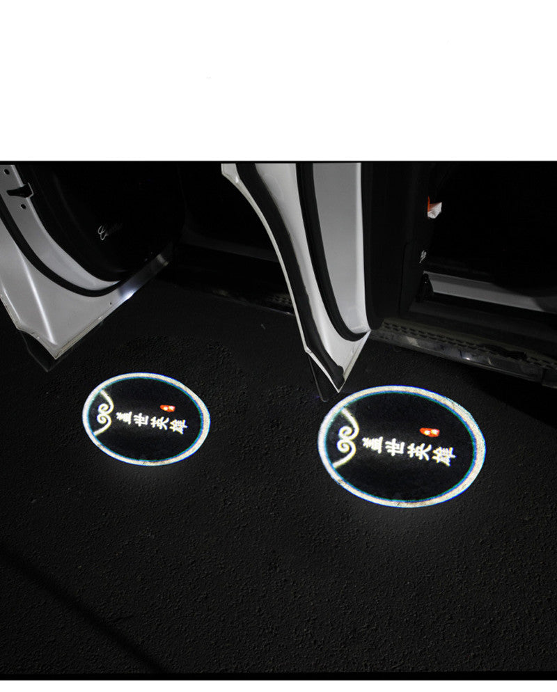 Laserprojektionslampe, Autotürlampe, LED-Dekorationslampe für Autos
