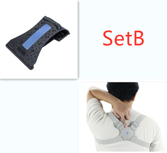 Adjustable smart back posture corrector in black, designed to improve spinal alignment and support for better posture.