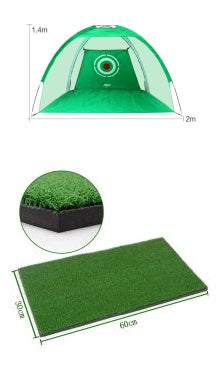 Golf-Übungsnetzzelt, Golf-Abschlagkäfig, Garten- und Rasen-Übungszelt, Golf-Trainingsausrüstung, Netzgewebe für den Außenbereich