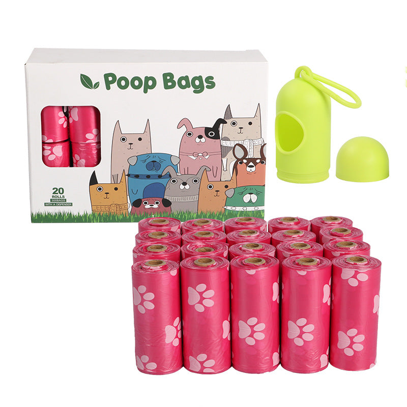 Biodegradable dog poop bag from Bucciato for easy pet waste disposal, featuring a convenient and eco-friendly design.