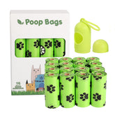 Dog poop bag from Bucciato pet cleaning supplies, biodegradable waste disposal bag for outdoor dog walks.