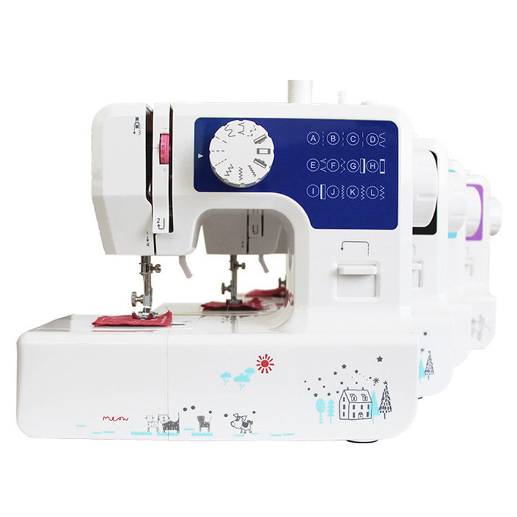 Mini desktop electric sewing machine by Bucciato, compact household sewing machine suitable for small sewing projects.