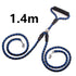 Double-ended dog traction rope with handles for walking, made of durable material, suitable for training and control.