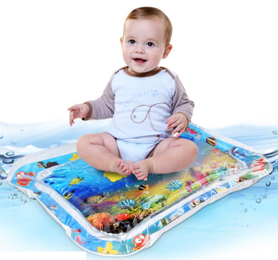 Aufblasbare Wassermatte für Babys, Sommer-Strand-Wassermatte für Kleinkinder, gepolsterte Wasserkissen für Babys und Kleinkinder, Sommerspielzeug, Babykissen 