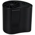 Die zweite Generation eines tragbaren Taillenventilators zur Kühlung der Taille, der mobil getragen werden kann.