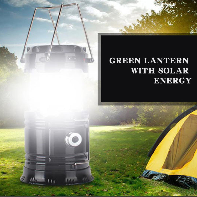 Neue multifunktionale, teleskopierbare Campinglaterne mit Solarladefunktion für den Außenbereich, ideal für Camping und Zelte