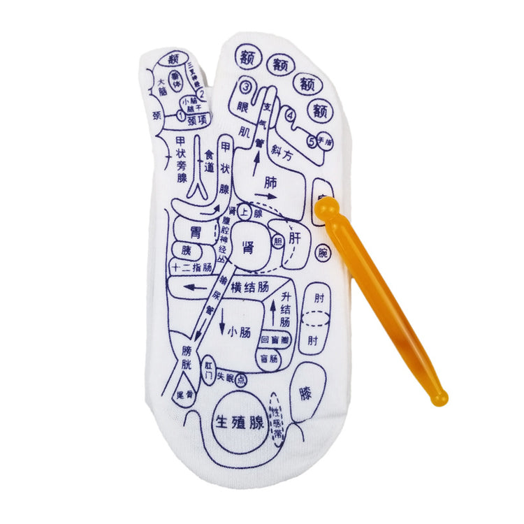 Bucciato foot reflexology socks with acupressure points for relieving tired feet and promoting foot physiotherapy.