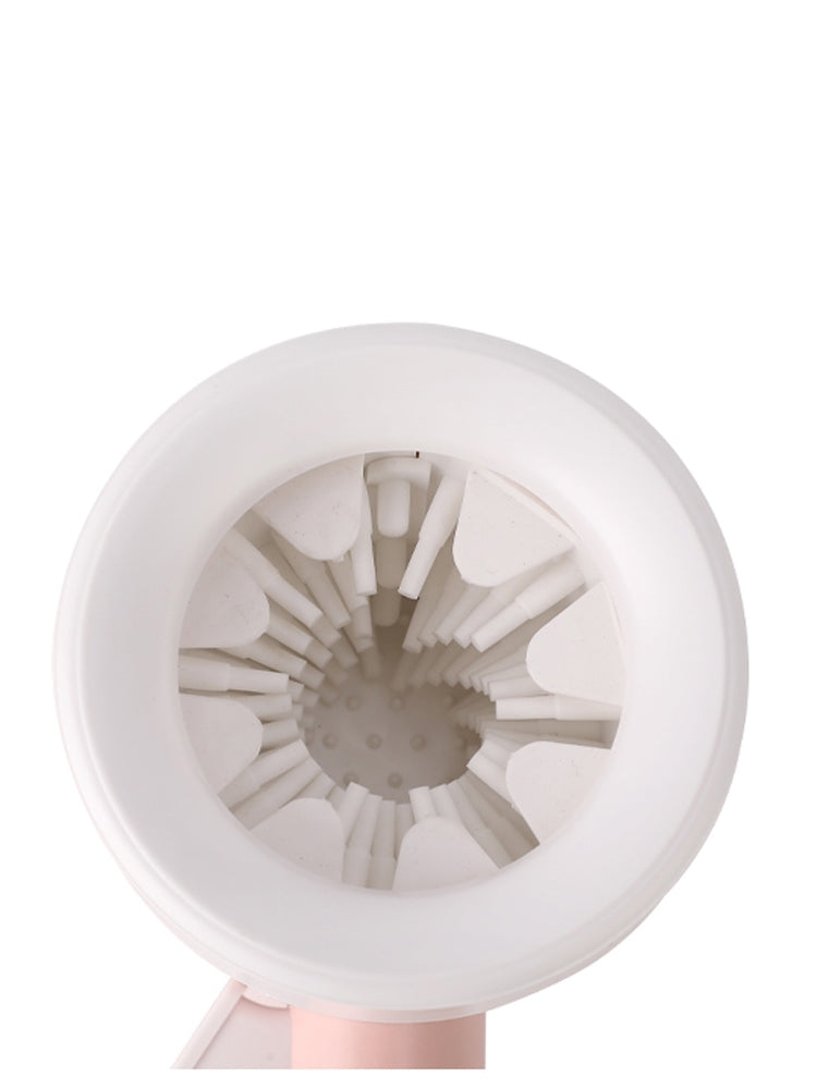 Dog paw cleaner cup with soft silicone combs, pet foot washer for quick cleaning and dirt removal from dog and cat paws.