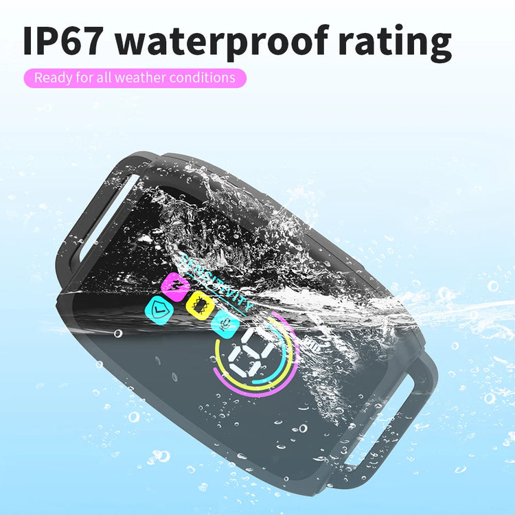 Rechargeable Bucciato anti-barking dog collar with HD digital display, waterproof design, for effective pet training and bark control.
