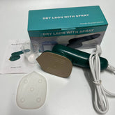 Handheld portable garment ironing machine with steam, compact electric mini iron for travel and household use.