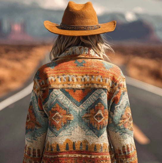 Women’s autumn retro washed long-sleeve denim jacket by Bucciato, featuring vintage-inspired distressed denim and classic styling.
