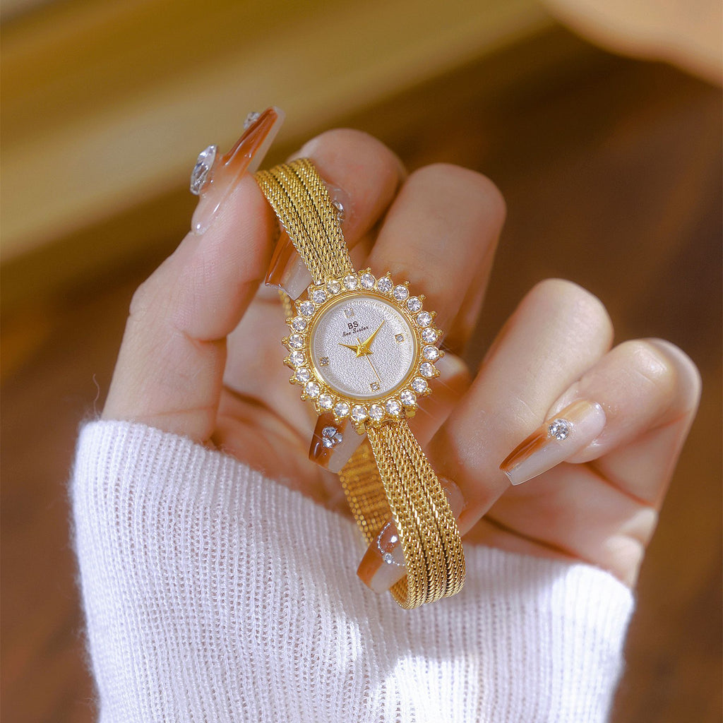 Leichte Luxus-Sonnenblumen-Uhr von Gesang – Ein eleganter Zeitmesser