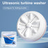 Portable Bucciato Mini Washing Machine with turbine design, compact and lightweight for easy laundry solutions.