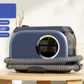 Bucciato small fabric washing machine and multi-functional household vacuum cleaner, compact device for cleaning fabrics and household surfaces.