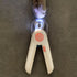 LED Pet Nail Clipper by Bucciato with illuminated trimming area, designed for safe and precise pet nail grooming.