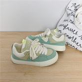 Women’s thick tongue canvas shoes by Bucciato feature a versatile design with a padded tongue and stylish casual look.