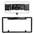 Bucciato automotive reverse camera mounted on a car license plate, provides clear rear-view visibility for safe driving.