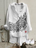 Women's Retro Bohemian Loose-Fit Shirt