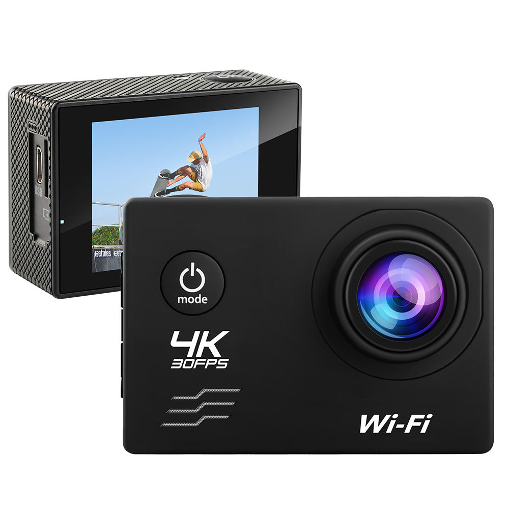 Action-Kamera 4K bis 30 FPS, wasserdichte Outdoor-Sportkamera, DV-Tauchkamera, Helmkamera