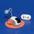 Interactive cat toy car with remote control, USB charging, and self-moving features designed for playful cats.