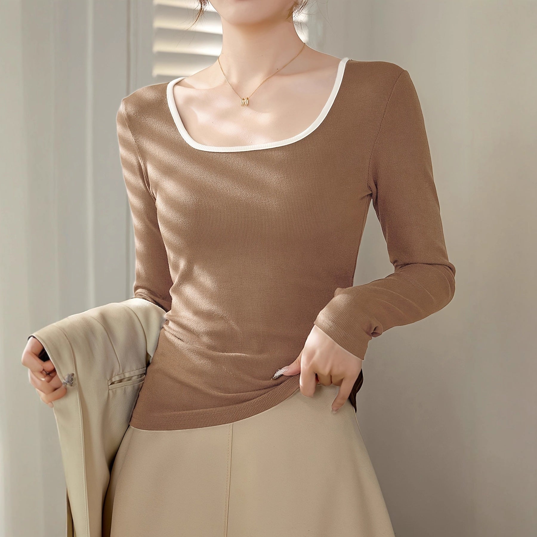 Women's Long-sleeve T-shirt Inner Base Layer Top