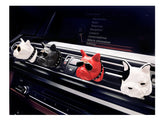 Fadou car air outlet perfume clip by Bucciato, a stylish air freshener hanging on a car vent with floral design.