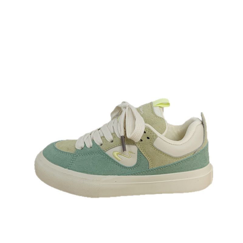 Vielseitige, dicke Canvas-Schuhe mit Zunge für Damen