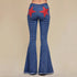 Women’s stretch denim jeans with five-pointed star stitching, stylish and fitted, from Bucciato Multi-Product Store.
