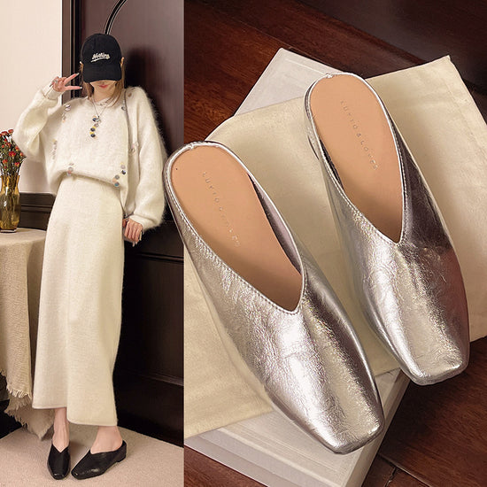 Retro-style Low-cut Soft-soled Work Shoes