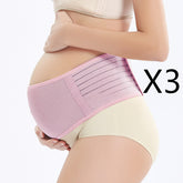 Mid-pregnancy abdominal support belt from Bucciato, shown in soft fabric with adjustable straps for comfort and support.